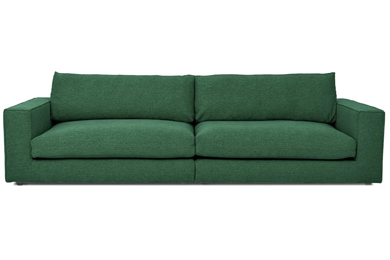 Big Sofa Venezia Stoff dunkelgrün