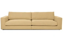Big Sofa Venezia Stoff hellbraun