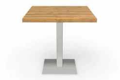 Bistrotisch Eiche Edelstahl 50 cm
