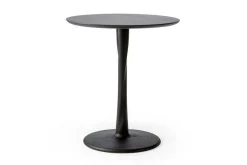 Bistrotisch Torsion Eiche schwarz D 70 cm