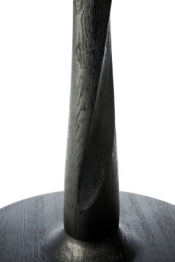 Bistrotisch Torsion Eiche schwarz D 70 cm