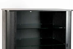Buffetschrank Barbara Massivholz schwarz