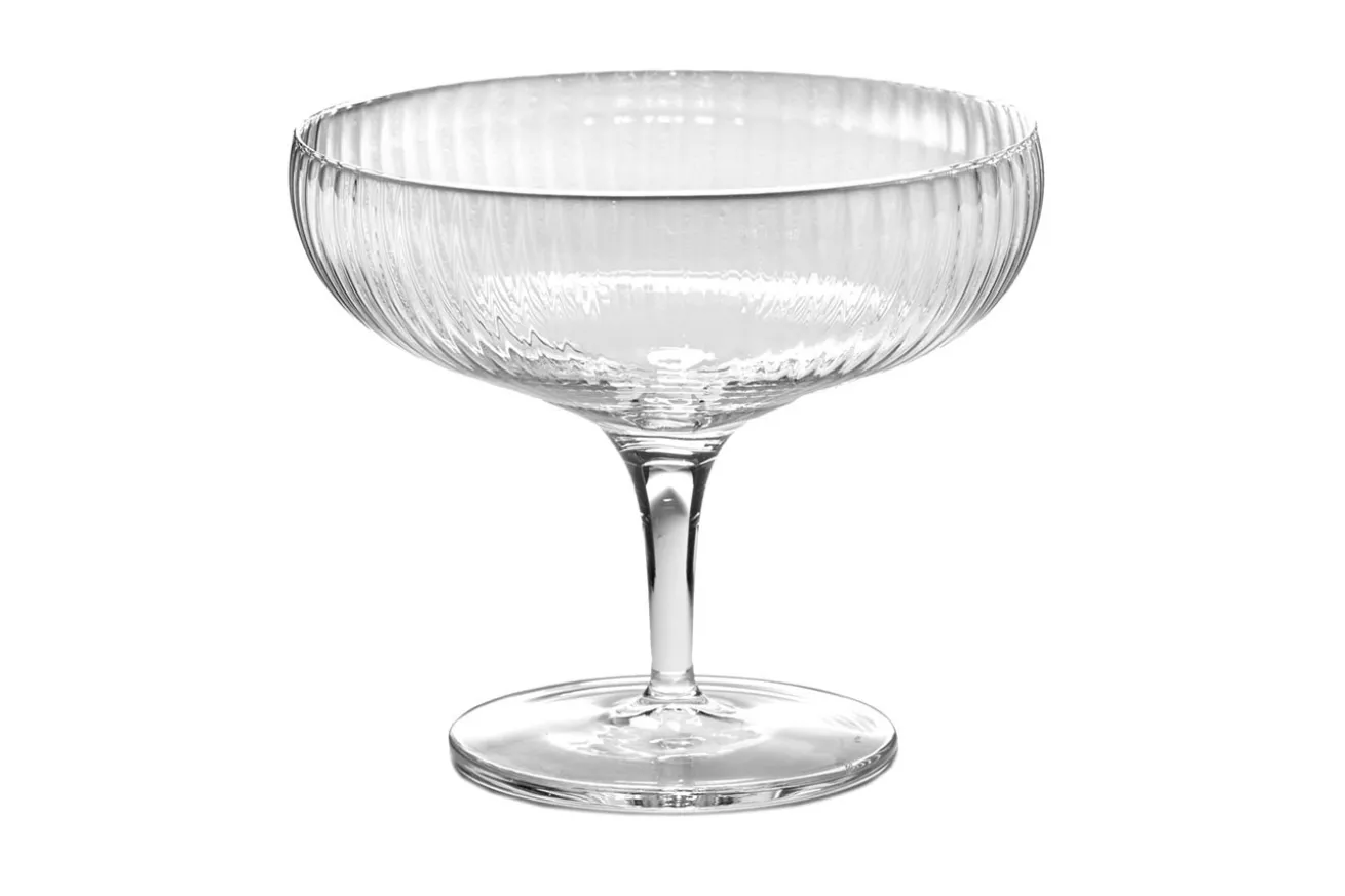 Champagnerglas Inku geriffelt 15cl