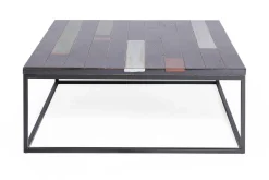 Couchtisch Chimney schwarz lackiert quadratisch