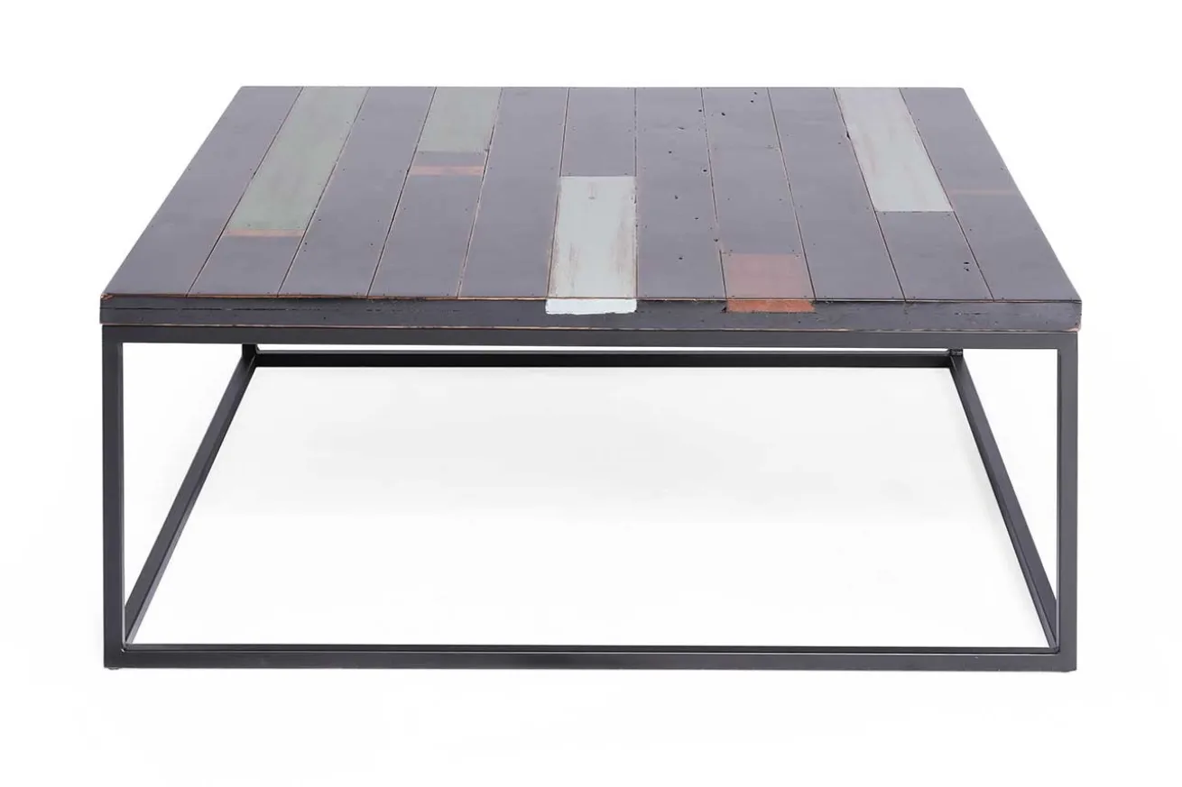 Couchtisch Chimney schwarz lackiert quadratisch