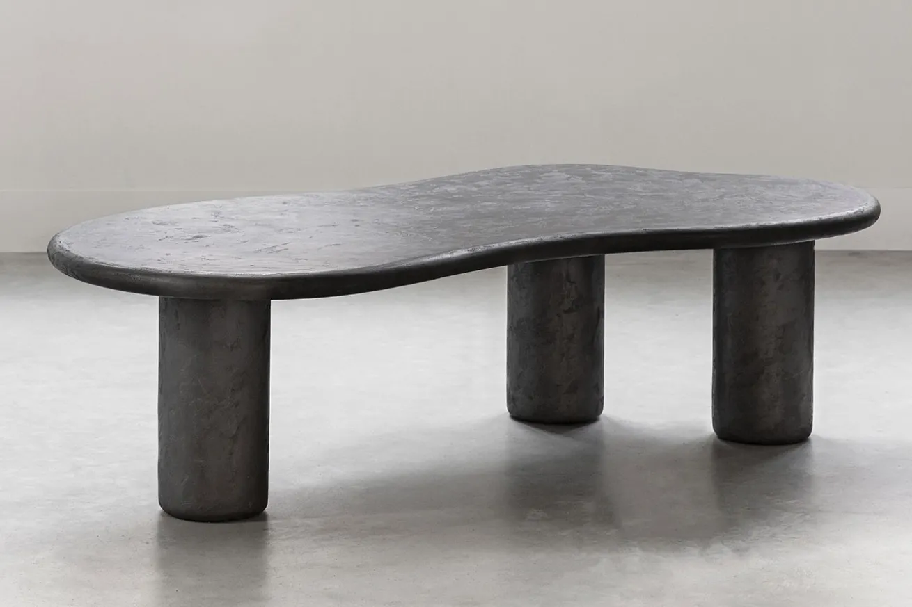 Couchtisch Curva schwarz B 130 cm