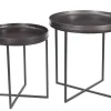 Couchtisch 2er Set spring I Bronze rund
