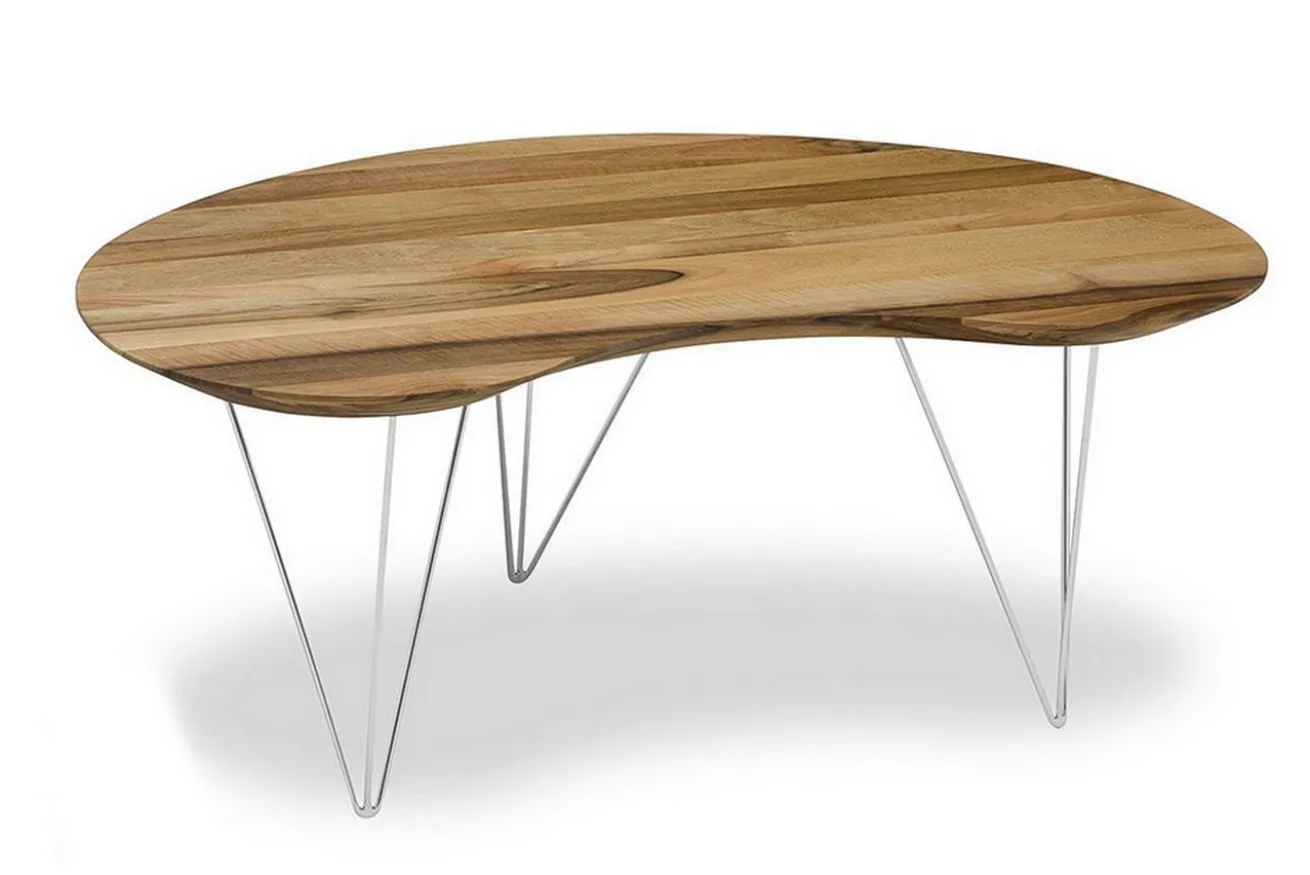 Couchtisch Nierenform Eiche glatt