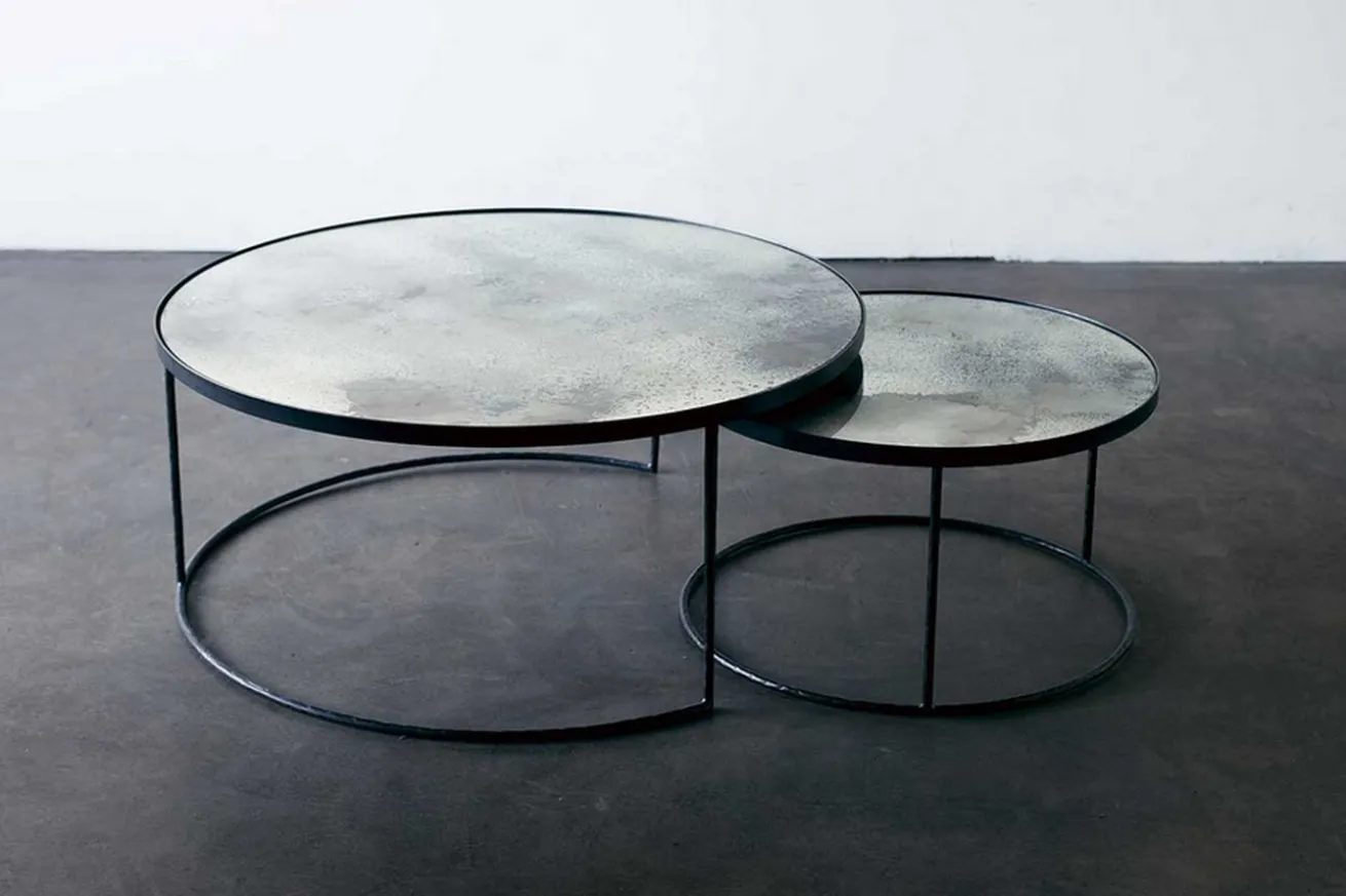 Couchtisch Set Nesting rund charcoal