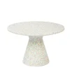 Couchtisch Vicky recycled weiss D 50 cm