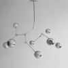 Deckenlampe Drop chrom b 150 cm