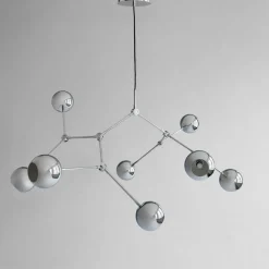 Deckenlampe Drop chrom b 150 cm