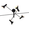 Deckenlampe Izmir Eisen schwarz
