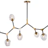 Deckenleuchte Ohio schwarz gold b 160 cm