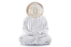 Dekofigur Summerglobe The Buddha weiß