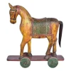 Deko Pferd auf Rollen H 109 cm