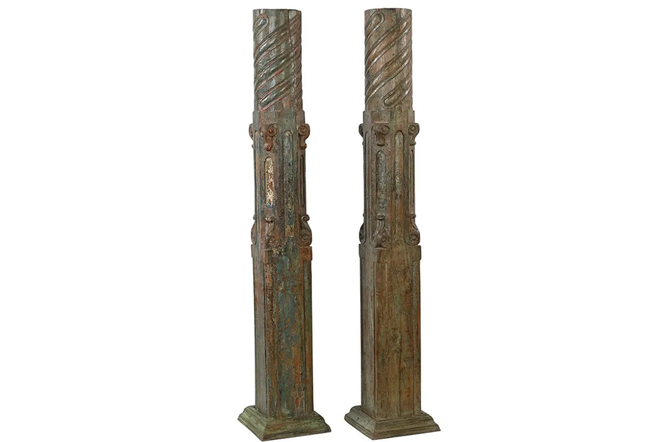 Dekosäule Massivholz H ca 150 cm