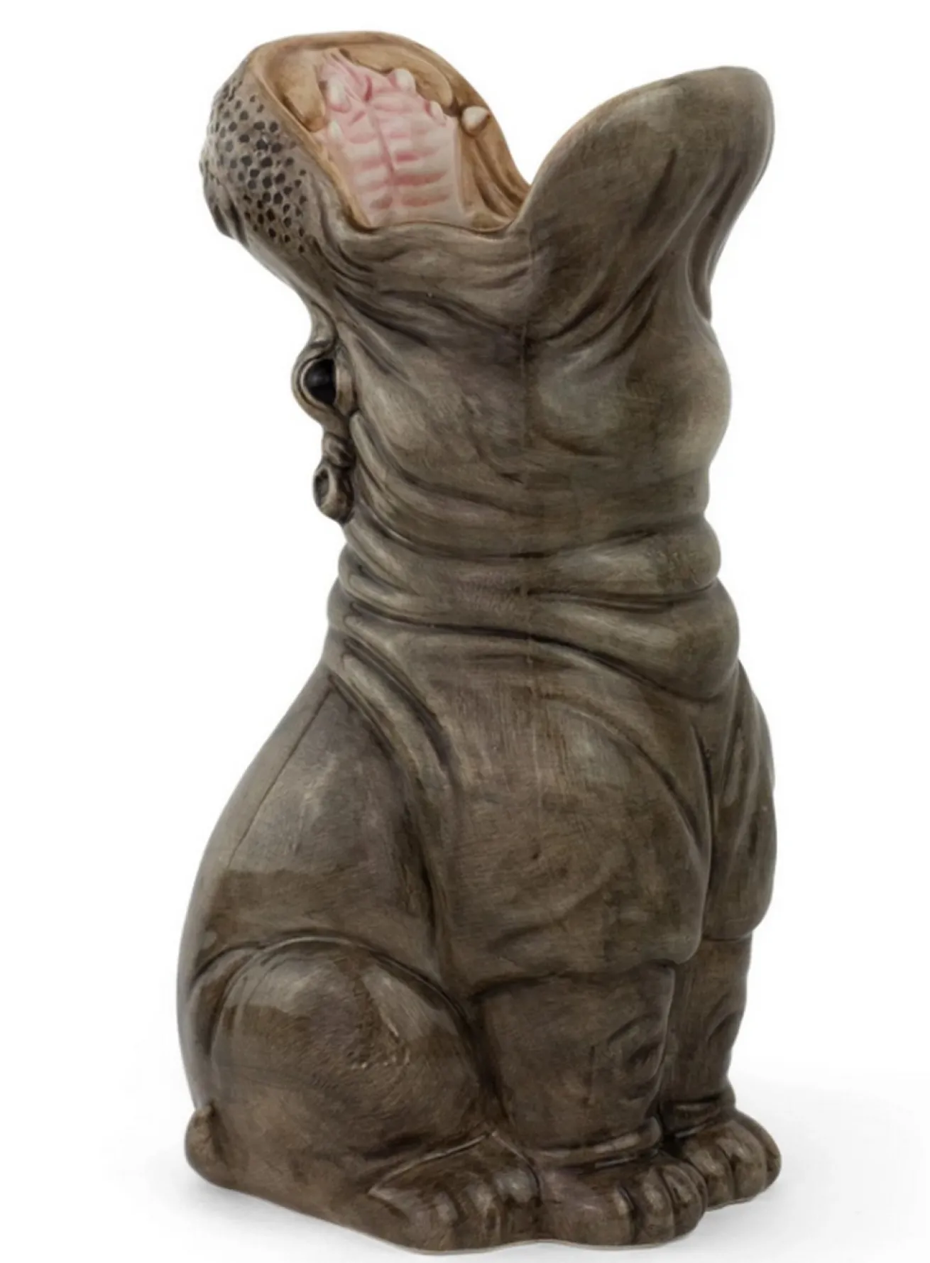 Dekovase Hungry Hippo grau L