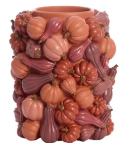 Dekovase Pumpkin rot H 33 cm