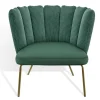 Designersessel Gaia Lounge Cord grün
