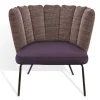 Designersessel Gaia Lounge Stoff lila