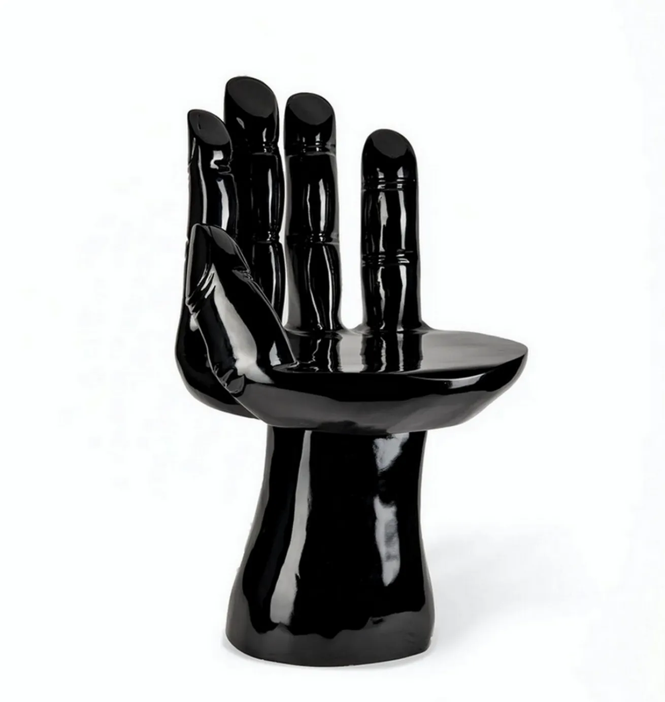 Designersessel Hand Polyester schwarz