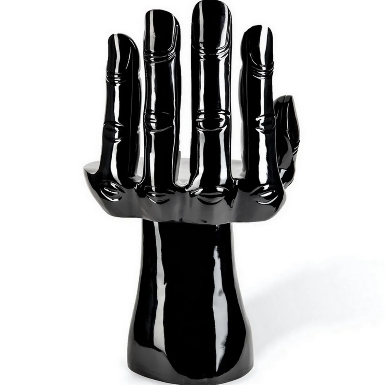 Designersessel Hand Polyester schwarz