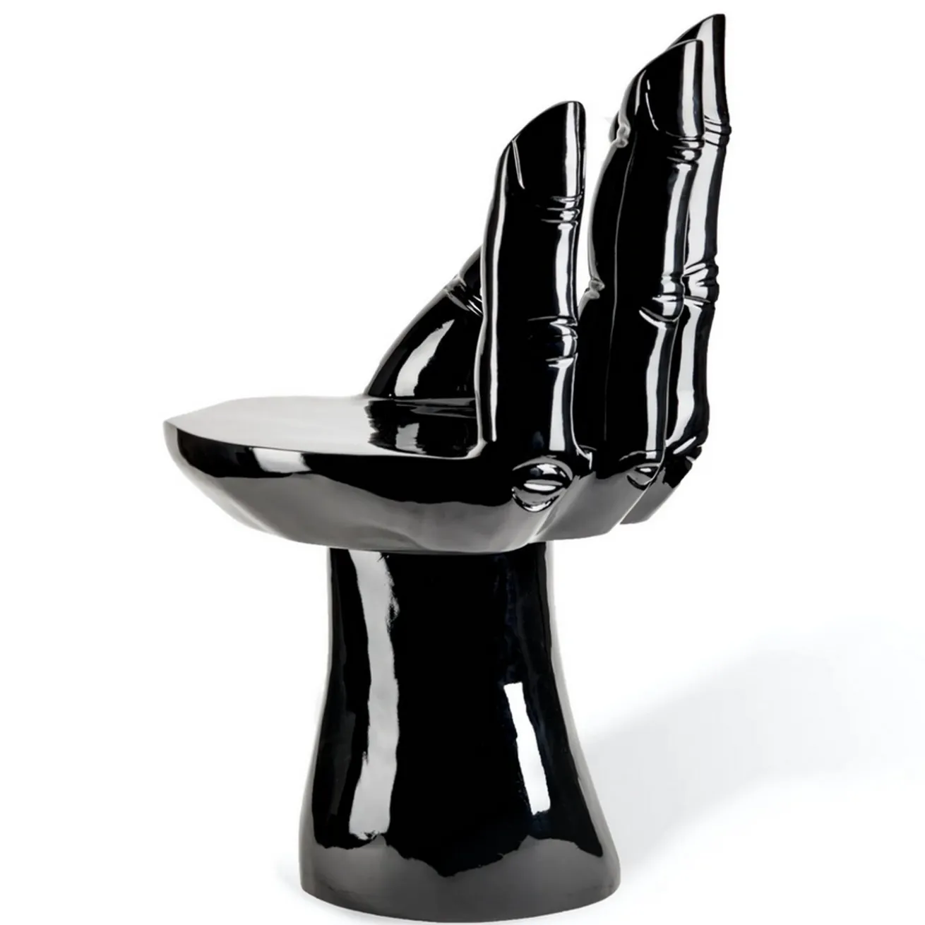 Designersessel Hand Polyester schwarz