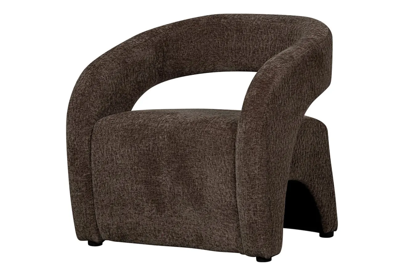 Designersessel Radia Stoff braun