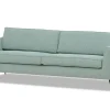 Designersofa Marie 3 Sitzer Stoff türkis B 215 cm