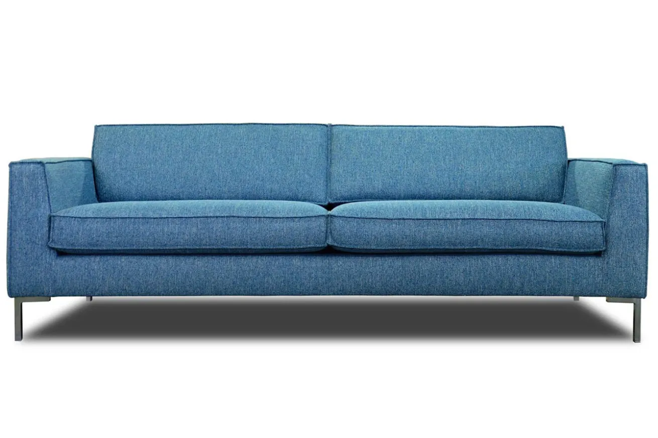 Designersofa Marie 3 Sitzer Stoff blau B 215 cm