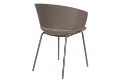 Designerstuhl Jessi Kunststoff taupe