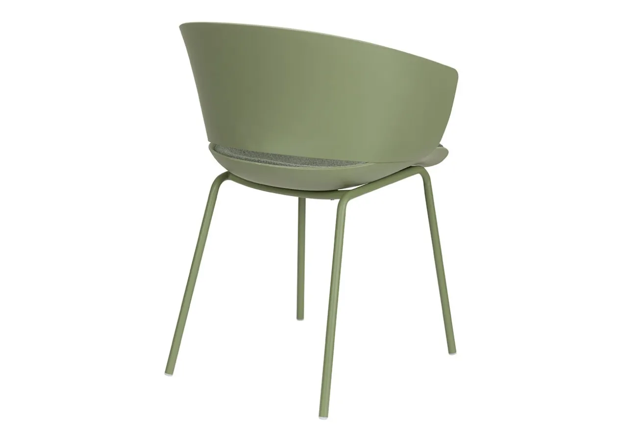 Designerstuhl Jessi Kunststoff grün