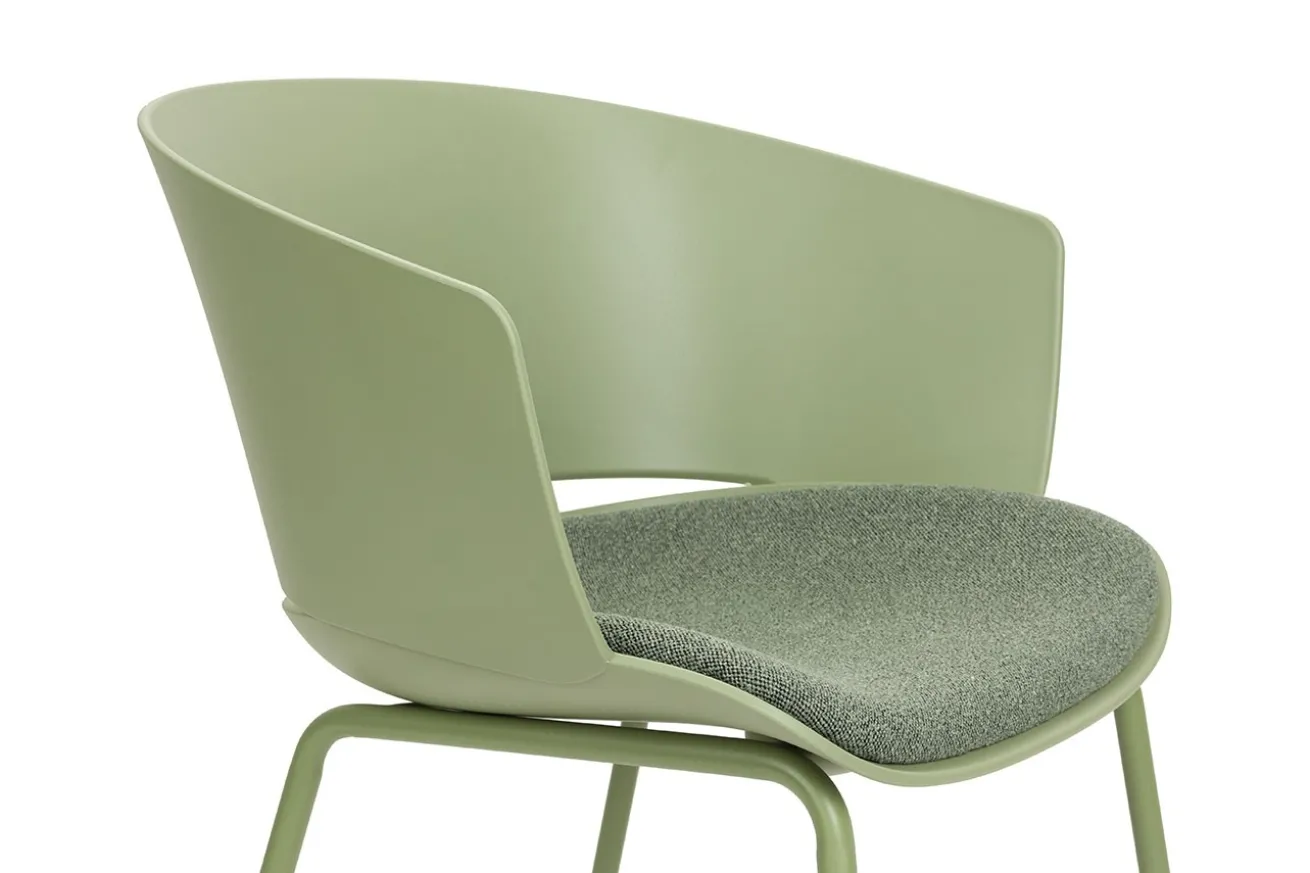 Designerstuhl Jessi Kunststoff grün