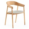 Designerstuhl Unaj mit Arm Eiche