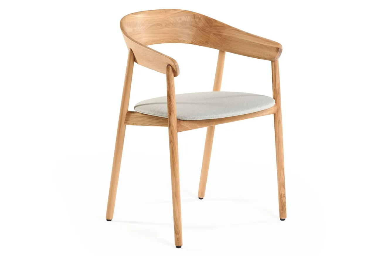 Designerstuhl Unaj mit Arm Eiche