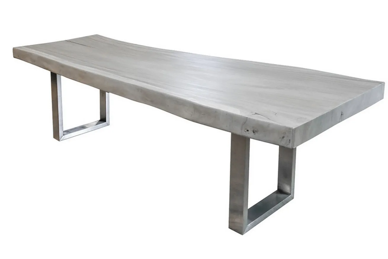 Designtisch Suarholz weiss pigmentiert 300*100 cm