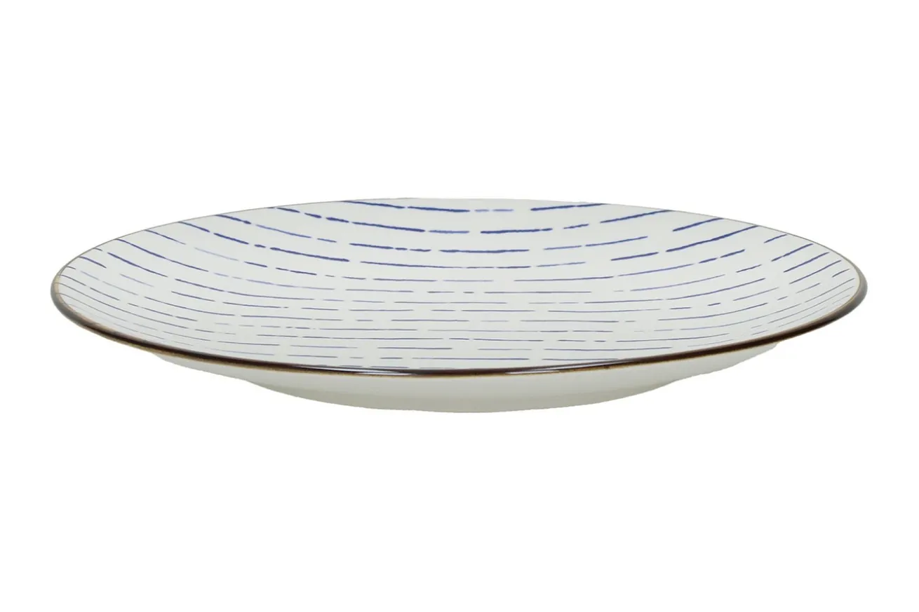 Dessertteller Anafi blau weiss D 22 cm