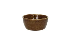Dipschale Spiro Steingut braun D 9cm