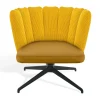Drehsessel Gaia Lounge Cord gelb