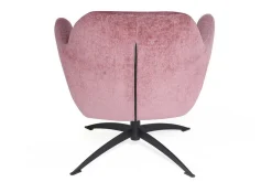 Drehsessel Moni Stoffbezug Samt rosa