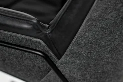 Drehsessel Nest Pure Lounge Leder schwarz