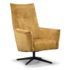 Drehsessel Todi hoch Stoff gold