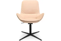 Drehsessel W-Club Low Leder beige