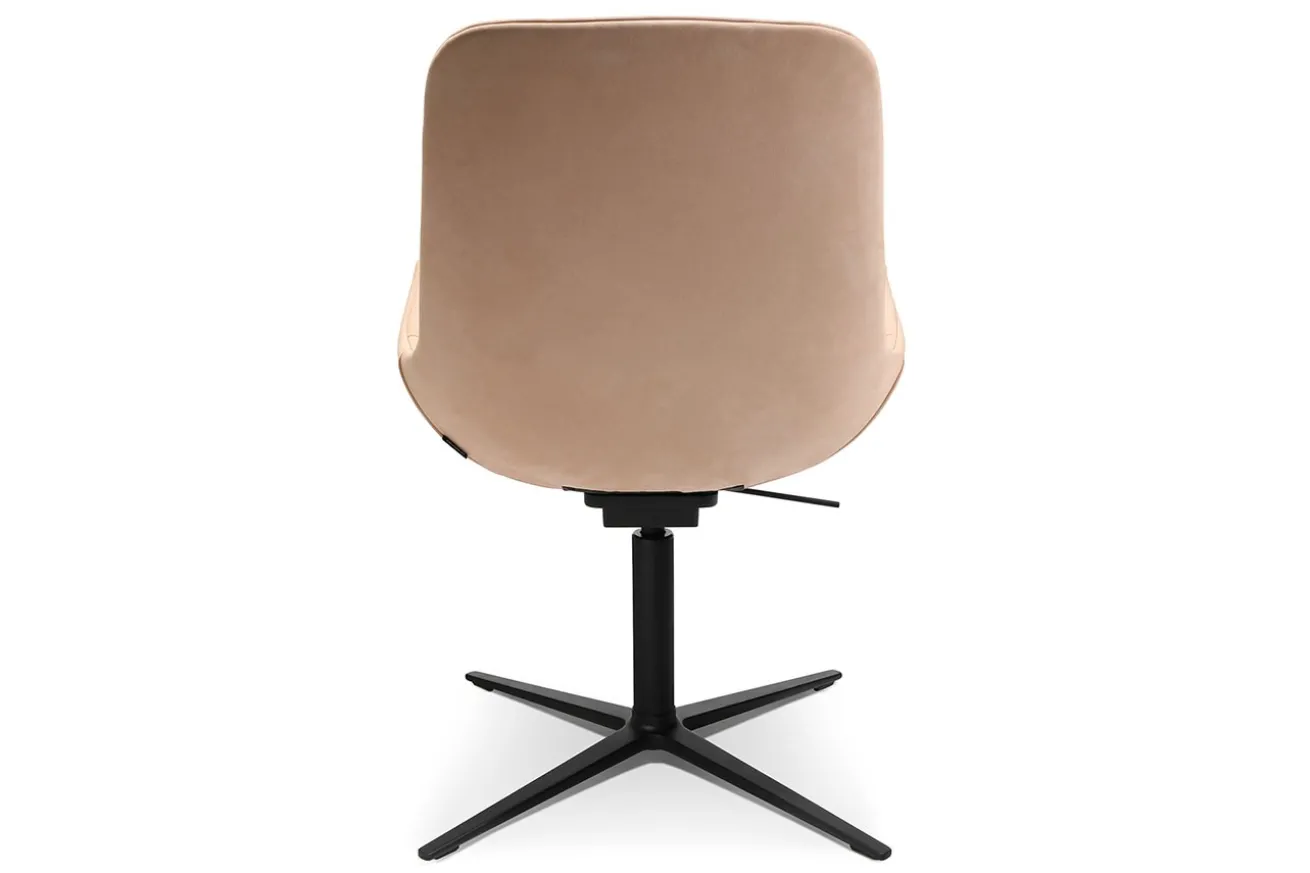 Drehsessel W-Club Low Leder beige
