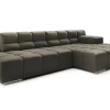 Ecksofa Cube Stoff dunkelbraun