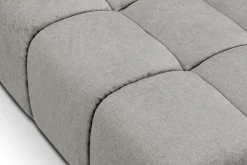 Ecksofa Cube Stoff dunkelgrün grau