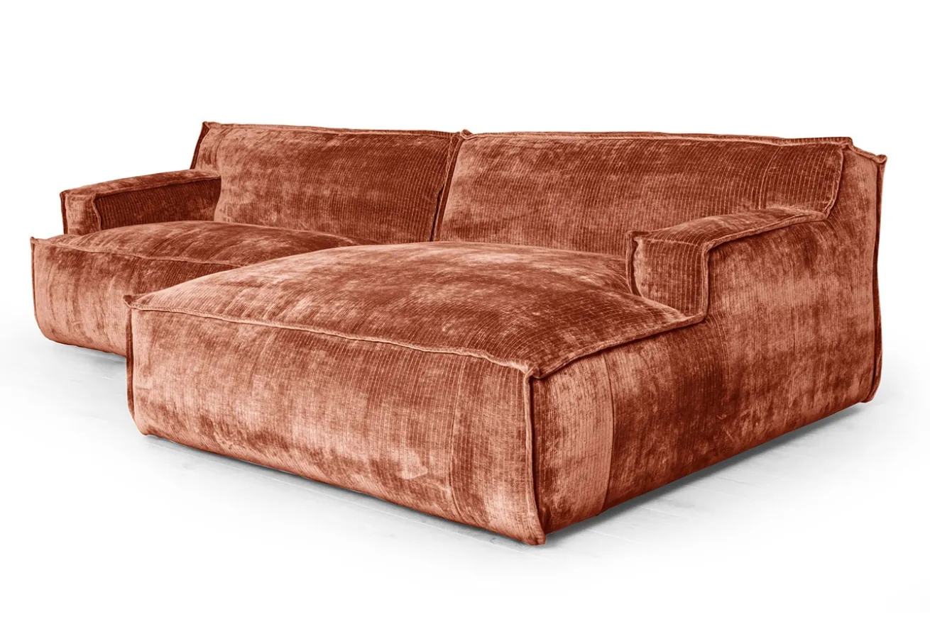 Ecksofa Plantes Cord rost