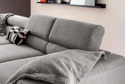 Ecksofa Sarah Cord grau