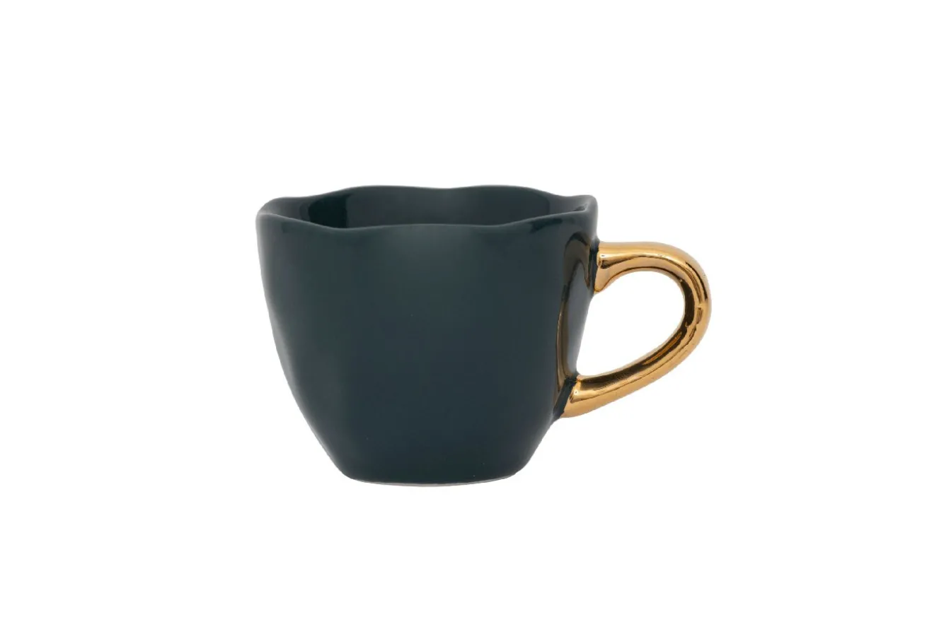 Espressotasse Porzellan petrol